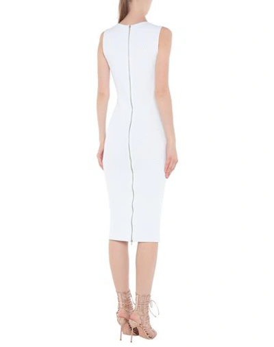 Shop Victoria Beckham Knee-length Dress In White