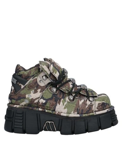 Shop New Rock Sneakers In Military Green