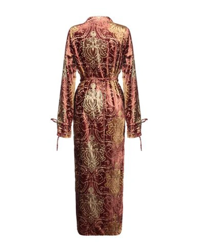 Shop Weili Zheng Long Dress In Rust