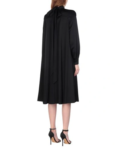 Shop Valentino Midi Dress In Black