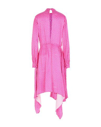 Shop Off-white &trade; Midi Dresses In Fuchsia