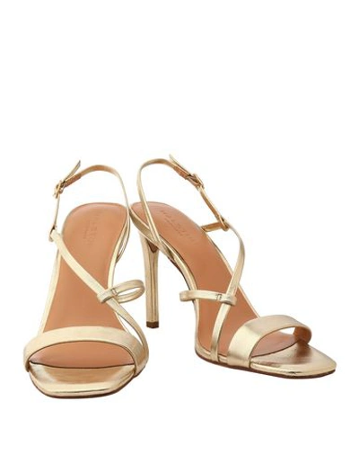 Shop Halston Heritage Sandals In Platinum