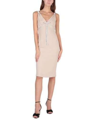 Shop Dolce & Gabbana Knee-length Dress In Pale Pink