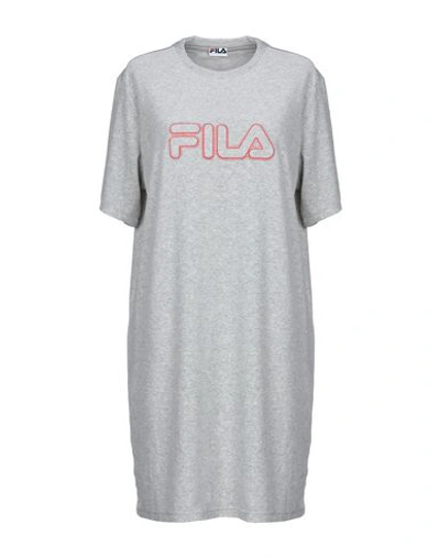 Shop Fila Short Dress In Light Grey