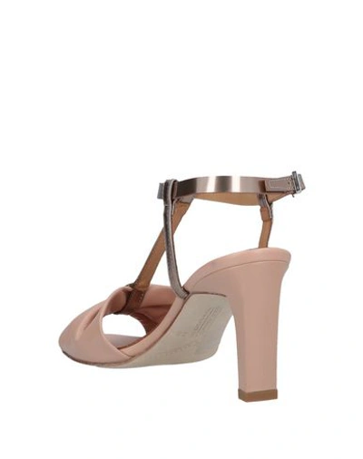 Shop Alberto Fermani Sandals In Pale Pink