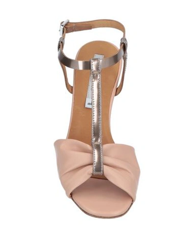 Shop Alberto Fermani Sandals In Pale Pink