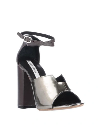 Shop Alberto Fermani Sandals In Silver