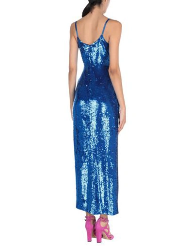 Shop Ashish Long Dress In Bright Blue
