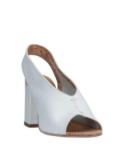 Shop Alberto Fermani Sandals In White