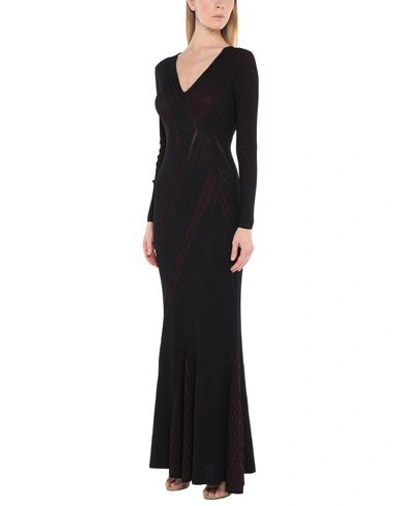 Shop Roberto Cavalli Woman Maxi Dress Burgundy Size 2 Viscose, Metal, Polyester In Red