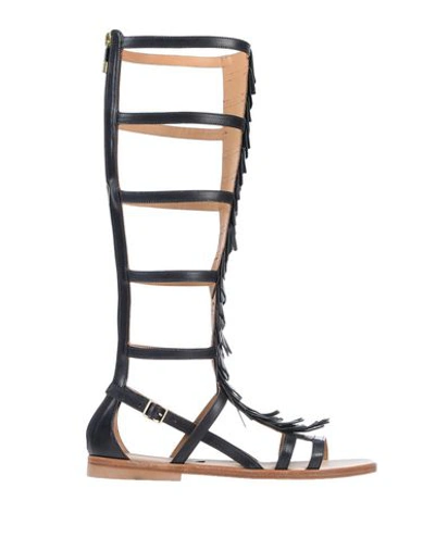 Shop Alberto Fermani Sandals In Black