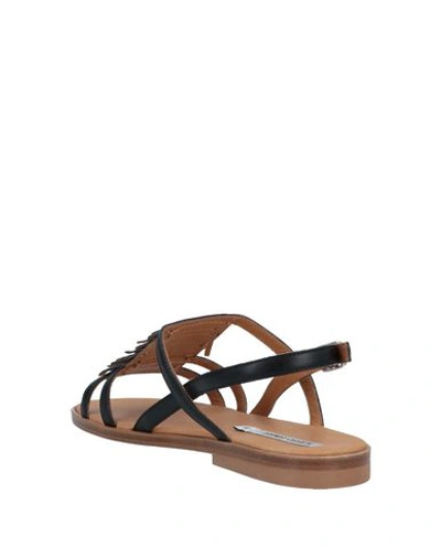 Shop Alberto Fermani Sandals In Black