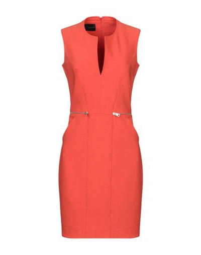 Shop Atos Lombardini Short Dress In Orange