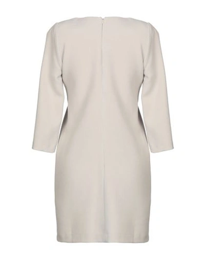 Shop Atos Lombardini Short Dress In Light Grey