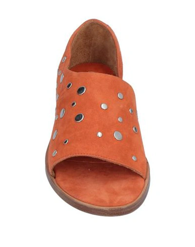Shop Alberto Fermani Loafers In Rust