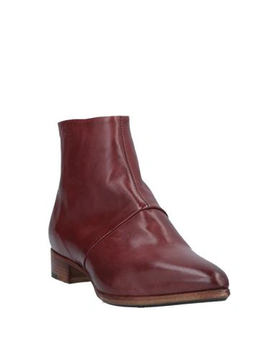 Shop Alberto Fermani Ankle Boots In Brick Red