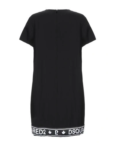 Shop Dsquared2 Woman Mini Dress Black Size 0 Virgin Wool, Viscose, Elastane