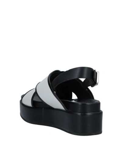 Shop Alberto Fermani Sandals In White