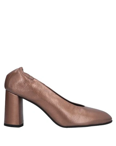 Shop Alberto Fermani Pumps In Copper