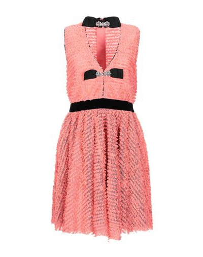 Shop Manoush Short Dress In Coral