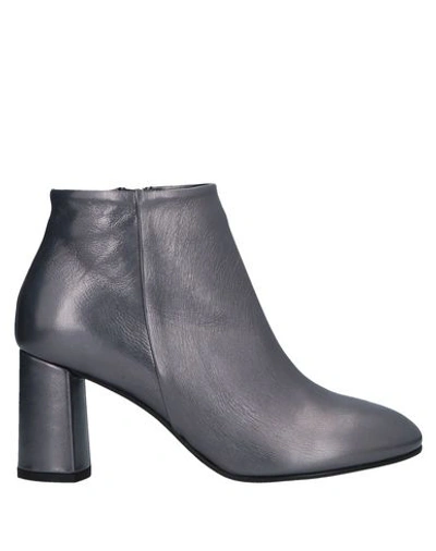 Shop Alberto Fermani Ankle Boots In Lead