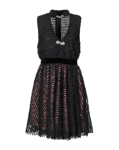Shop Manoush Short Dress In Black