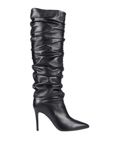 Shop Erika Cavallini Knee Boots In Black