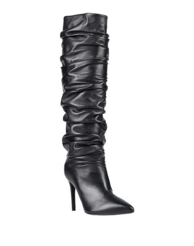 Shop Erika Cavallini Knee Boots In Black