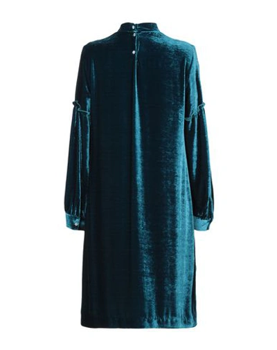 Shop Guglielminotti Short Dress In Deep Jade