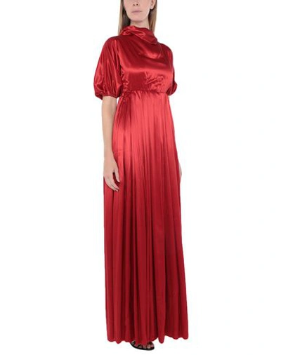 Shop Maison Margiela Long Dress In Red