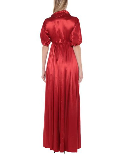 Shop Maison Margiela Long Dress In Red