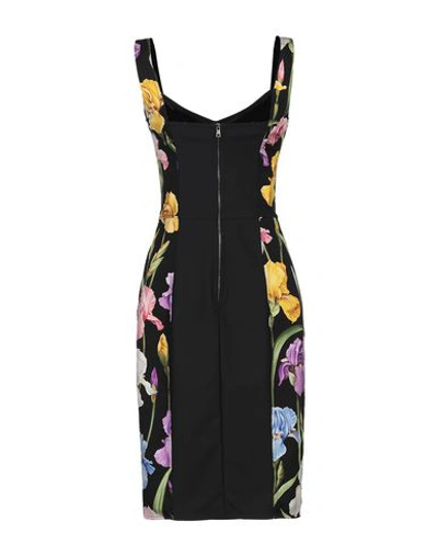 Shop Dolce & Gabbana Woman Midi Dress Black Size 8 Silk, Polyamide, Elastane
