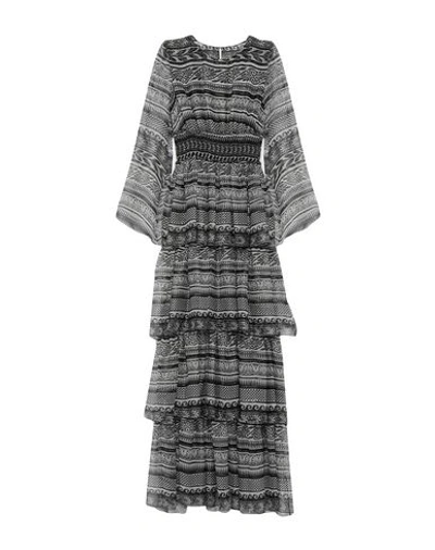 Shop Fausto Puglisi Long Dresses In Light Grey