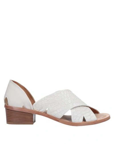 Shop Alberto Fermani Sandals In White