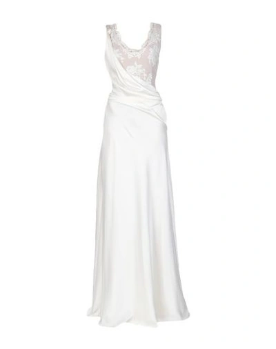 Shop Alberta Ferretti Formal Dress In White