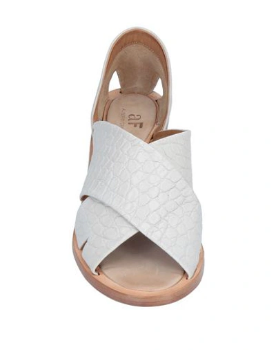 Shop Alberto Fermani Sandals In White