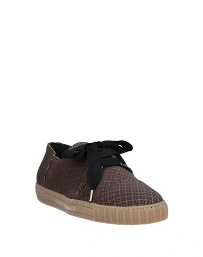 Shop Alberto Fermani Sneakers In Cocoa