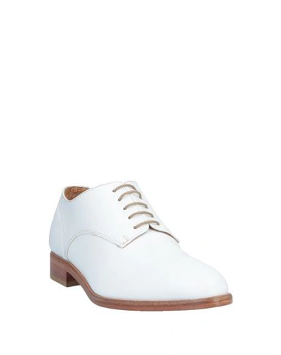 Shop Alberto Fermani Laced Shoes In White