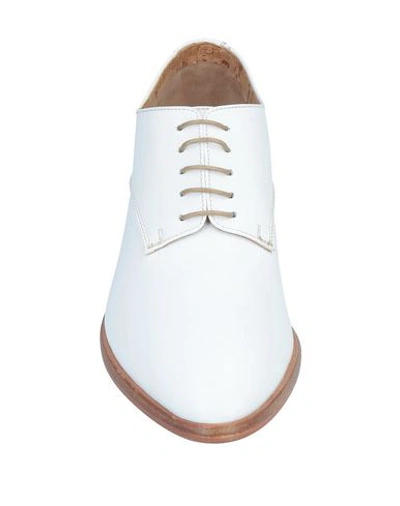 Shop Alberto Fermani Laced Shoes In White