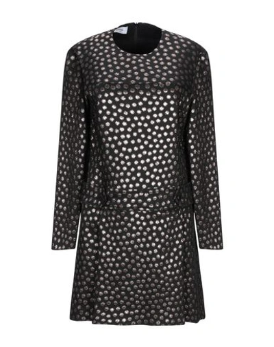 Shop Dondup Woman Mini Dress Black Size 6 Viscose, Polyester