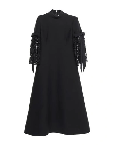 Shop Valentino Midi Dresses In Black