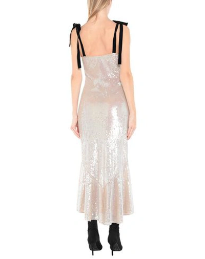 Shop Attico The  Woman Midi Dress Beige Size 4 Polyamide