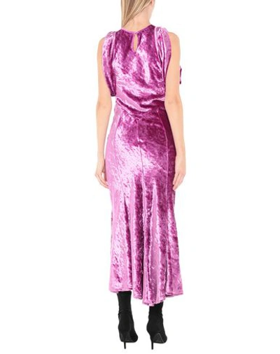 Shop Attico The  Woman Maxi Dress Mauve Size 8 Viscose, Cotton In Purple
