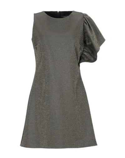 Shop Atos Lombardini Short Dresses In Military Green