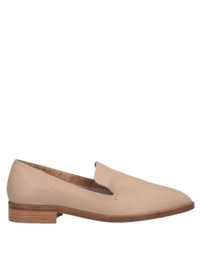 Shop Alberto Fermani Loafers In Beige