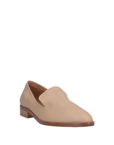 Shop Alberto Fermani Loafers In Beige