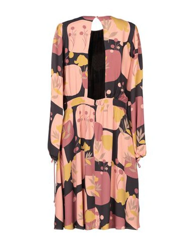 Manila Grace Midi Dresses In Orange