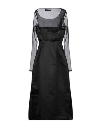 Shop Alessandro Dell'acqua Midi Dress In Black