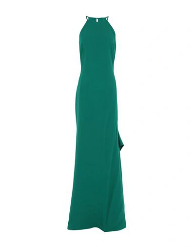 Shop Max Mara Long Dress In Green