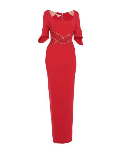 Shop Antonio Berardi Long Dress In Red
